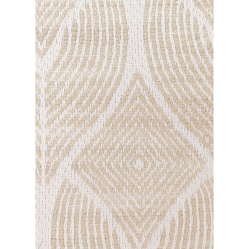 Acrylic Geometric Rectangle Placemat, Beige