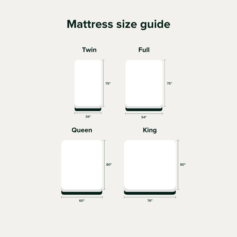 Sleep by Wayfair™ 8"/10"/12" Firm Memory Foam Mattress, Queen, 12"