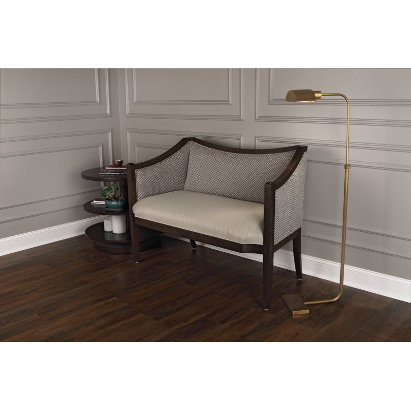Koleman Pharmacy Floor Lamp, Aged Natural Brass