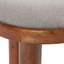 Zoda Fabric Ottoman with Mango Wood Base-133386467