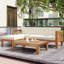 Ensemble de conversation modulaire avec canapé et coussins 5 pièces-1751408472