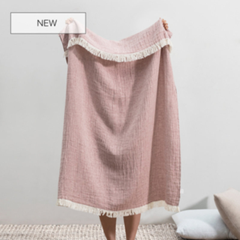 Soho Throw Blanket, Pomegranate