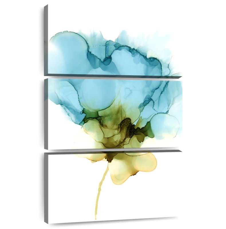 Avery Blooming Cyan II, 65" H x 42" W