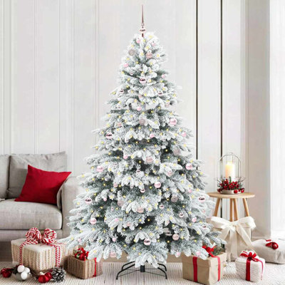 Artificial Christmas Tree with 300 LEDs Green PE and PVC