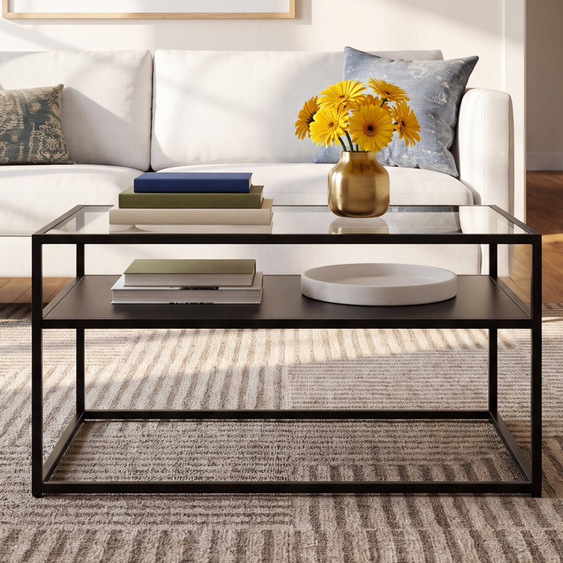 Duran Glass Top Single Coffee Table