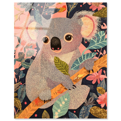 «Koala in the Leaves», reproduction d'art acrylique par Art Remedy