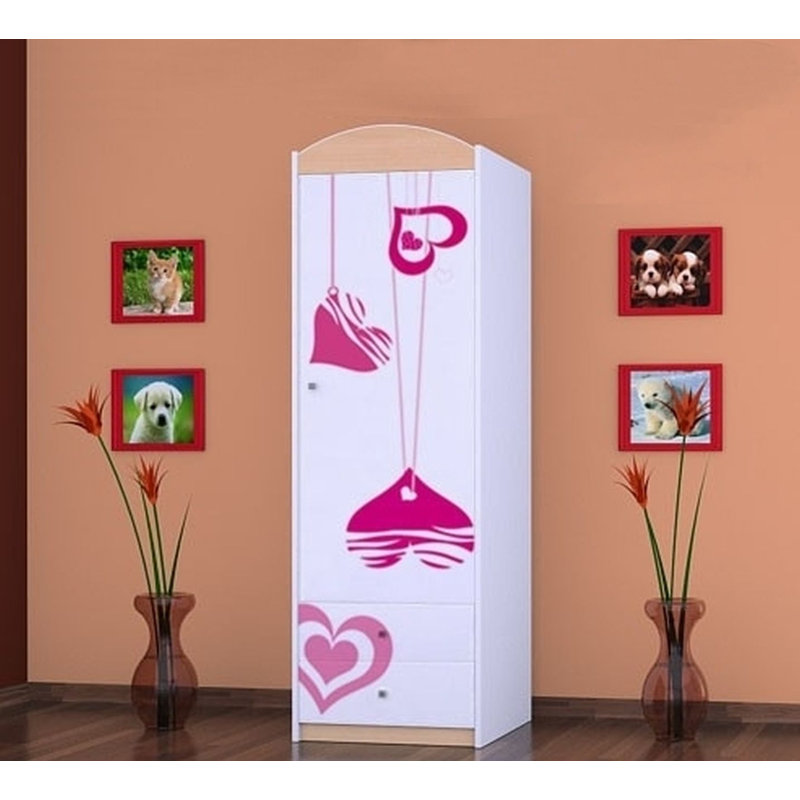 Mccormack 1 Door Wardrobe, Beige