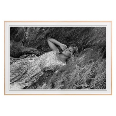 Woman In Field Print by Grand Archives