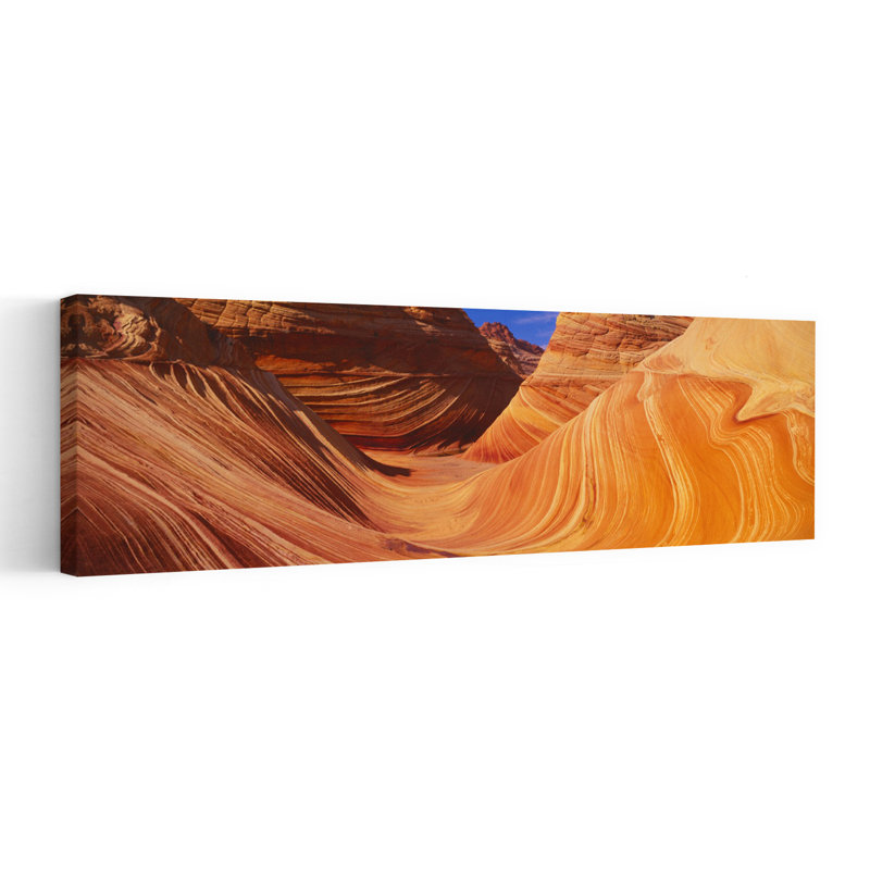 The Wave Sandstone Formation Kenab Utah by J Sohm/VOA LLC - Wrapped Canvas Panoramic Print, 30.48 cm H x 91.44 cm W