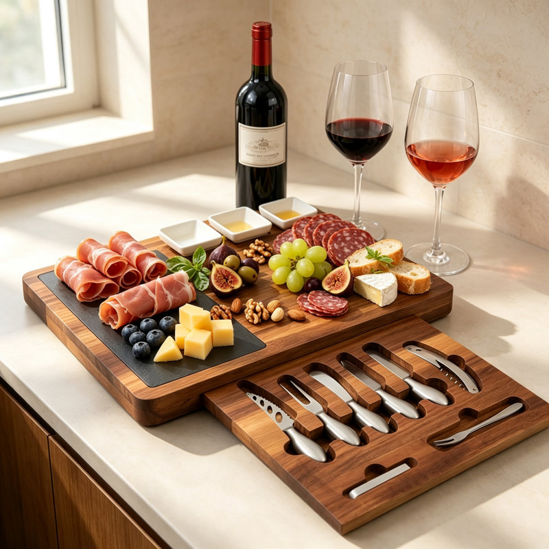 East Urban Home Bamboo Cheese Board