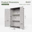 64 Cu.ft Vertical Storage Sheds Outdoor Waterproof With Shelves And Floor