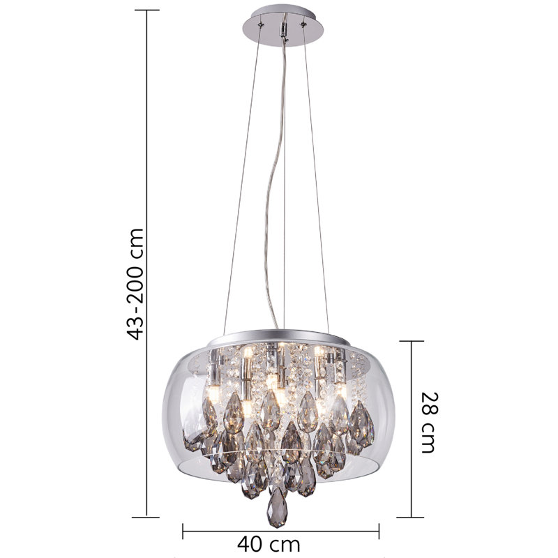 Sigler 6 - Light Crystal Chandelier