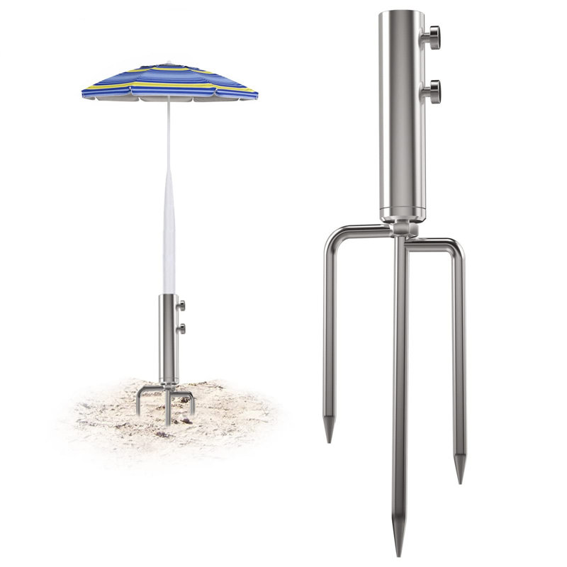 Parasol de plage avec 3 clous