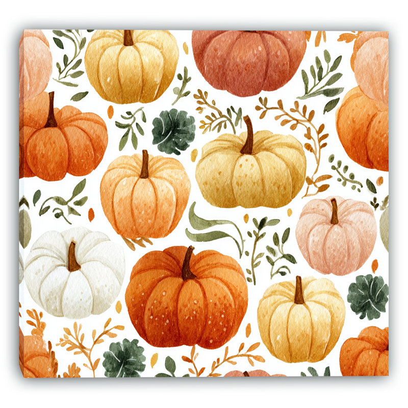 «Pumpkin Patch», art mural sur toile tendue