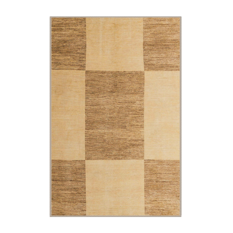 Wool Abstract Indoor Rug, Rectangle 6' x 9'