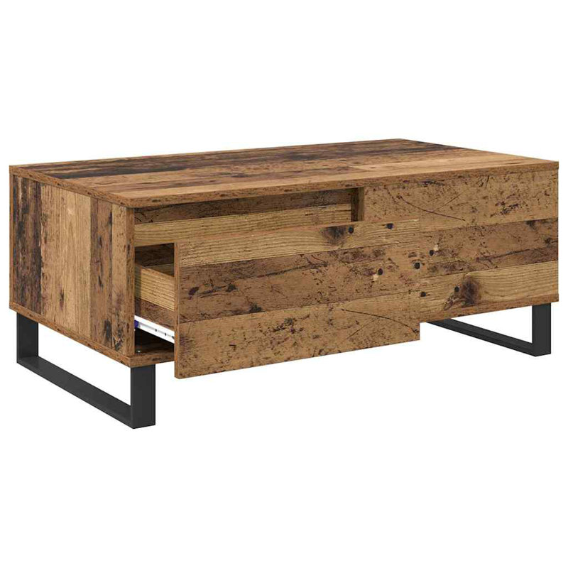 Coffee Table with Storage, Old Wood
