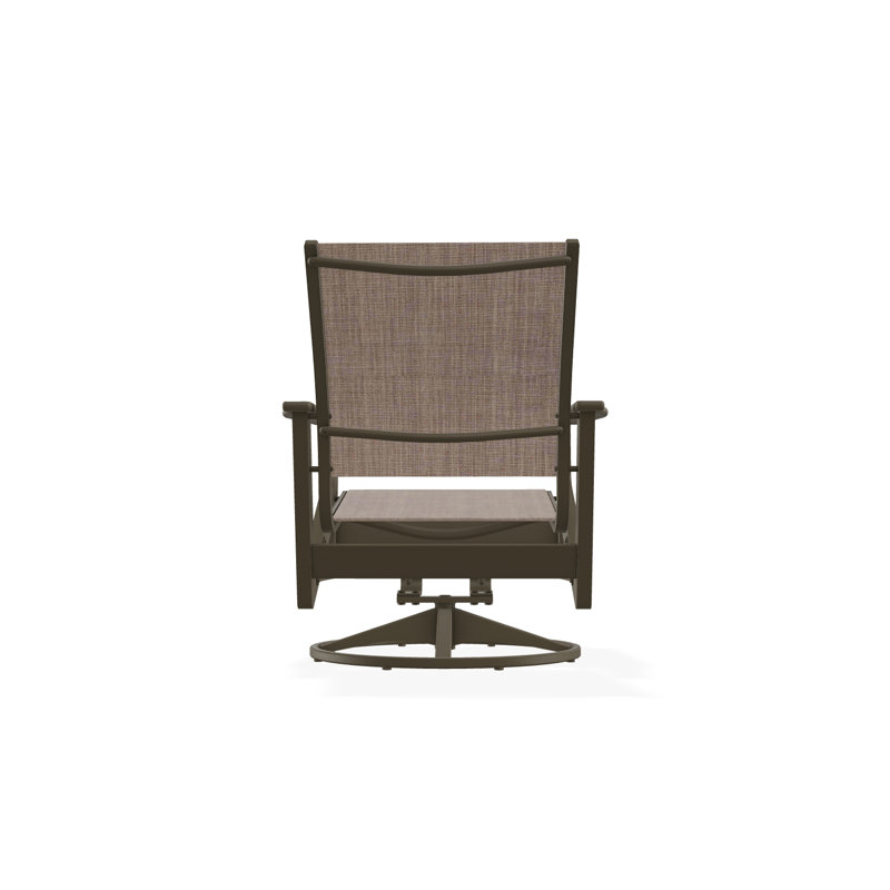 Wexler Outdoor Swivel Lounge Chair, Beachwood, Augustine Fennel Sunbrella®