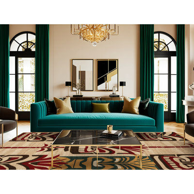  Tapis hawaïen lavable avec visages Tiki