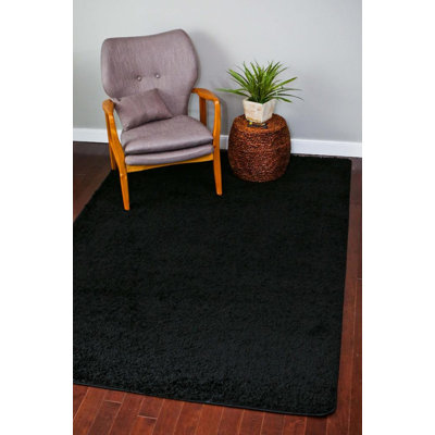 Tapis intérieur / extérieur noir Inamae