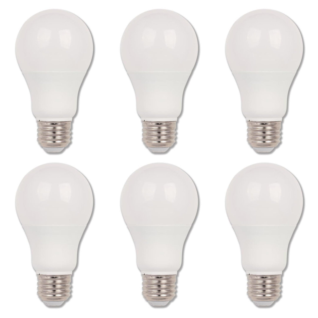 6 Watt (40 Watt Equivalent), A19 LED, Non-Dimmable Light Bulb, E26/Medium (Standard) Base (Set of 6) Westinghouse Lighting