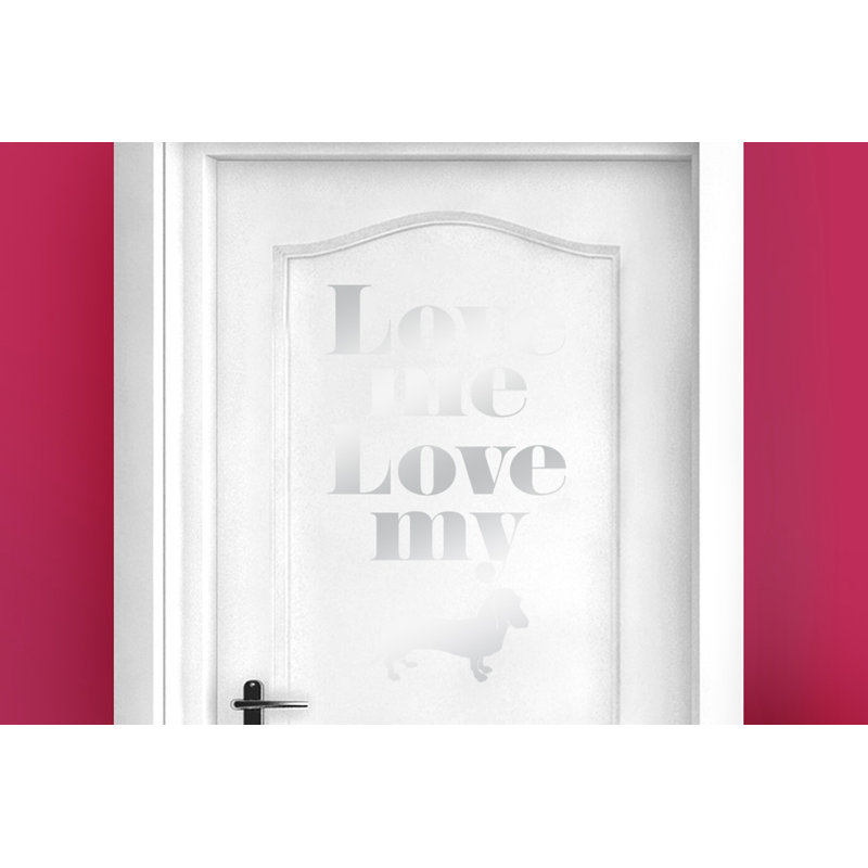 Animals Wall Decal, Shiny Silver