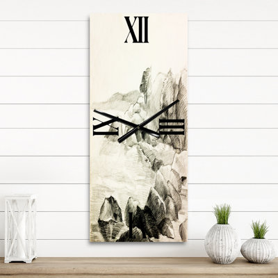 Horloge murale monochrome Lake Shore