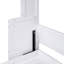 Grand lit blanc avec tablette pratique