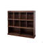 Bibliothèque à 10 tablettes, noyer