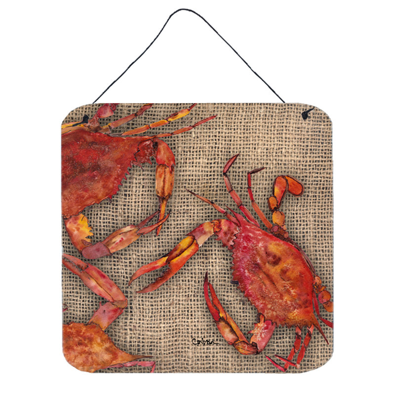 Reproduction d’art sur plaque crabe