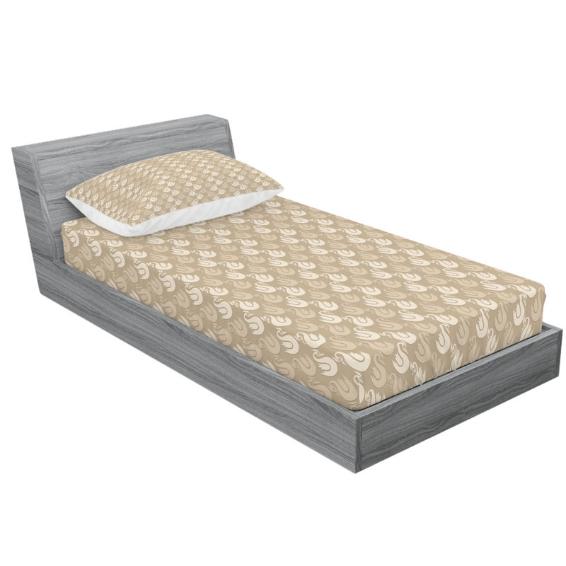 Microfiber Patterned Sheet Set, Twin XL Sheet Set + Fitted Sheet + 1 Pillowcase