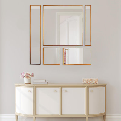 Burnace Metal Flat Mirror