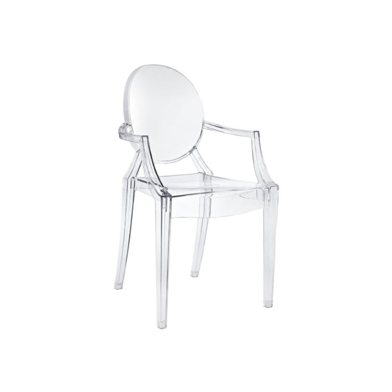 Chaise de salle à manger à dossier plein empilable Kitron