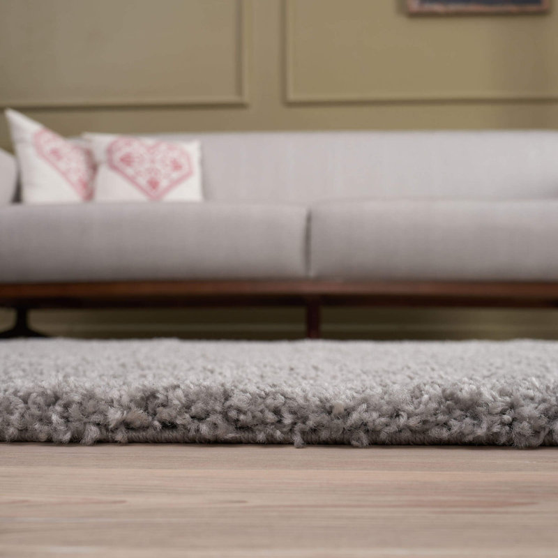 Myshaggy Collection Rugs Solid Design in Grey, Rectangle 160 x 230cm