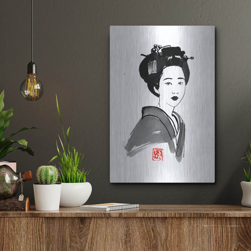 "Geisha Starring" par Pechane, H 16 po x l 12 po