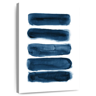 Avery coups de pinceau aquarelle bleu marine