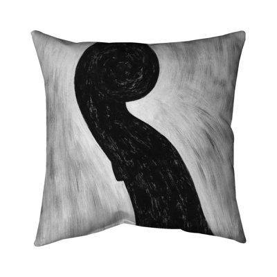 Scroll violin - 16"x16" Throw pillow cover - Poly twill - Print on demand