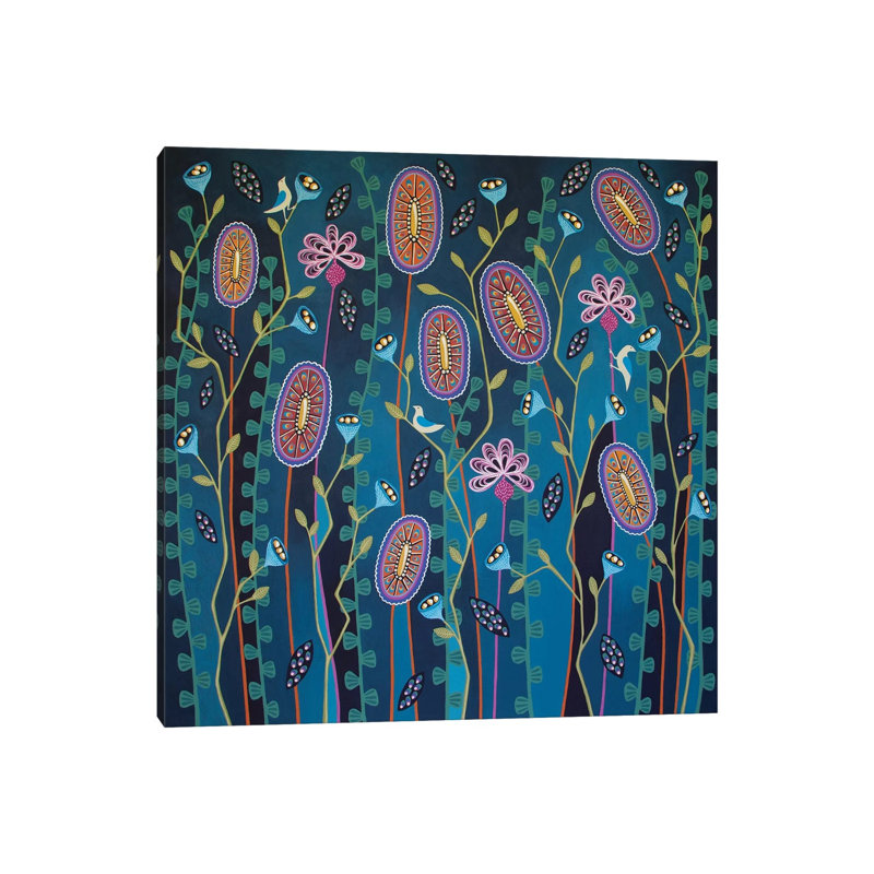 Blooming Delightful by Lisa Frances Judd - Painting on Canvas, 66.04cm H x 66.04cm W x 3.81cm D, Wrapped Canvas