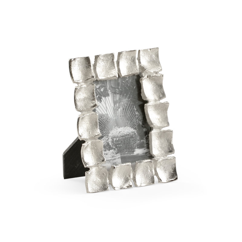 Shoe Buckle Metal Picture Frame, 4" x 6"