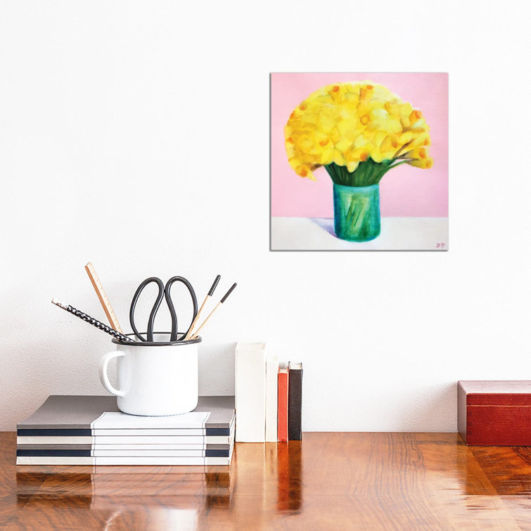 Daffodils by Ieva Baklane - Wrapped Canvas Print