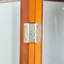Armoire vitrée avec tablettes réglables et dossier en miroir - ampoule E26 à panneau à 6 niveaux de 70 po de hauteur non incluse-1070240306