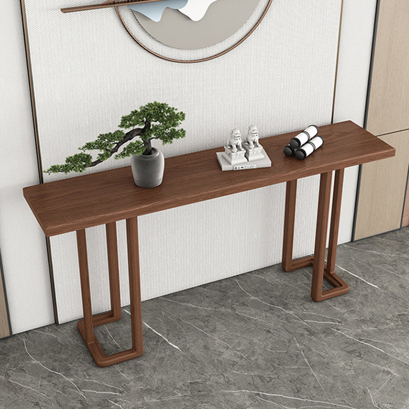 Console brune de style chinois simple, H 33,5 po x l 63 po x P 13,8 po