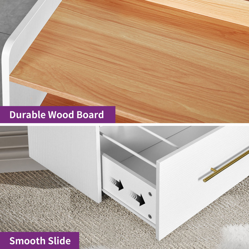 31.5'' W 2 Drawers File Cabinet With Charging Station