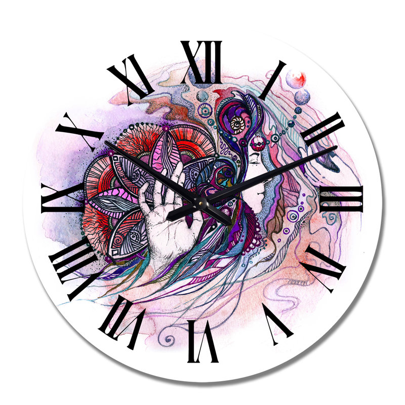 Rêve chaman magique - horloge murale coloniale, Moyen