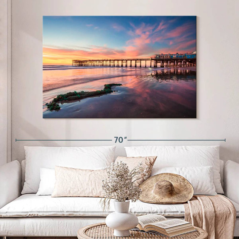 Cocoa beach pier sunrise Aletra, 34" H x 51" W
