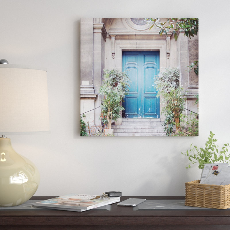 «Paris Moments IV» par Laura Marshall, reproduction sur toile tendue sur châssis, H 26 po x l 26 po x P 1,5 po, Toile tendue