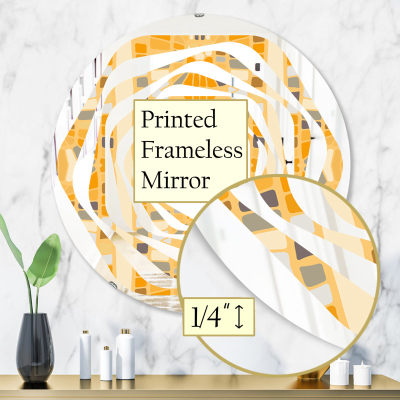 Miroir mural Whirl Abstract II, H 31,5 po x l po