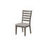 Chaise de salle à manger décontractée avec dossier échelle (ensemble de 2)