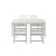 Chaise de patio et table, 7 pièces (6 chaises de salle à manger + 1 table de salle à manger)