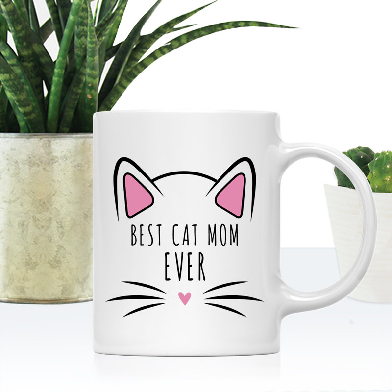 Tasse à café «Funny Cat Lover Naps», « Best Cat Mom Ever » - La meilleure maman de ch