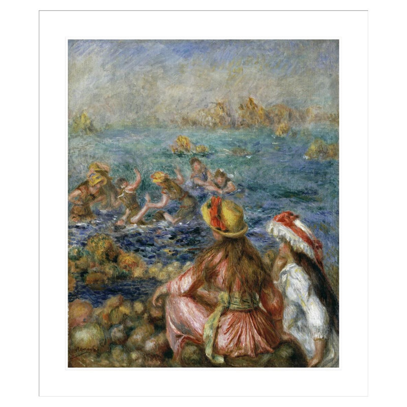 «The Bathers» par Pierre-Auguste Renoir, impression giclée encadrée, H 38,93 po x l 33,5 po